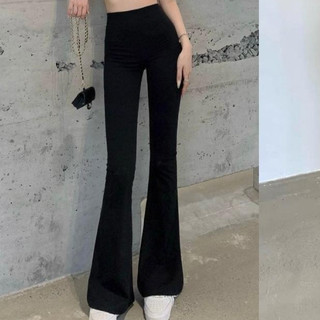 Quần ống loe nữ cạp cao dáng dài, quần legging nữ kiểu ôm ống loe công sở đi học form xinh tôn dáng cực đẹp cực hot