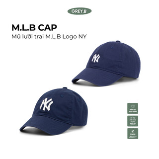 Mũ lưỡi trai logo ny greyb unisex phong cách hàn quốc