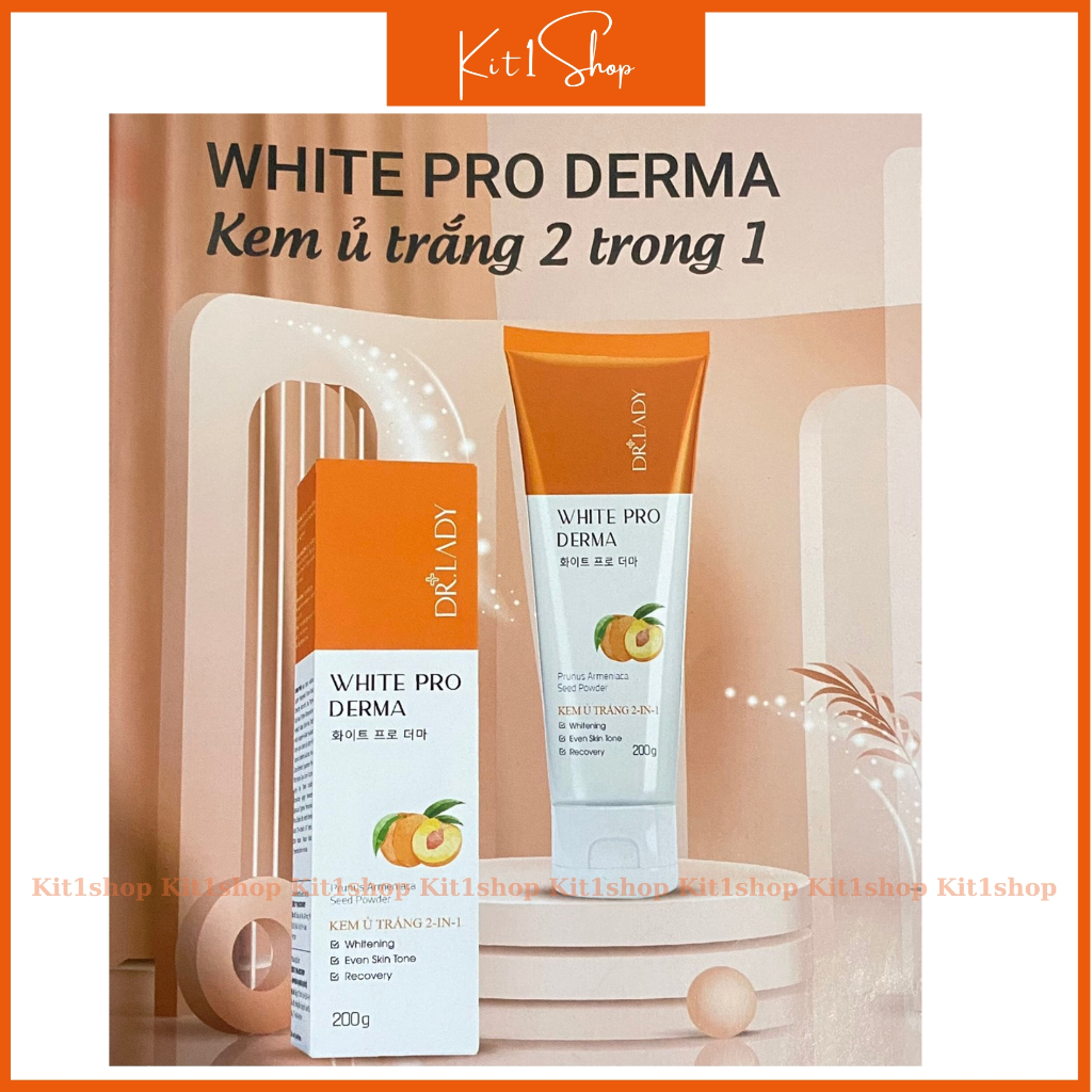 Kem ủ trắng body 2 trong 1 White Pro Derma Dr Lady chống nắng, dưỡng trắng, dưỡng ẩm, ngừa lão hóa da 200g | BigBuy360 - bigbuy360.vn