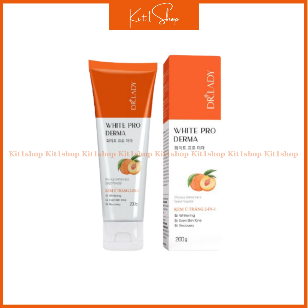 Kem ủ trắng body 2 trong 1 White Pro Derma Dr Lady chống nắng, dưỡng trắng, dưỡng ẩm, ngừa lão hóa da 200g | BigBuy360 - bigbuy360.vn