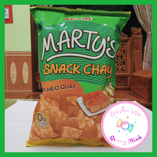 Bim bim Oishi Snack chay Marty's vị da heo quay gói siêu to khổng lồ 75 g giòn sụn thơm ngon,đồ ăn vặt hot nhất