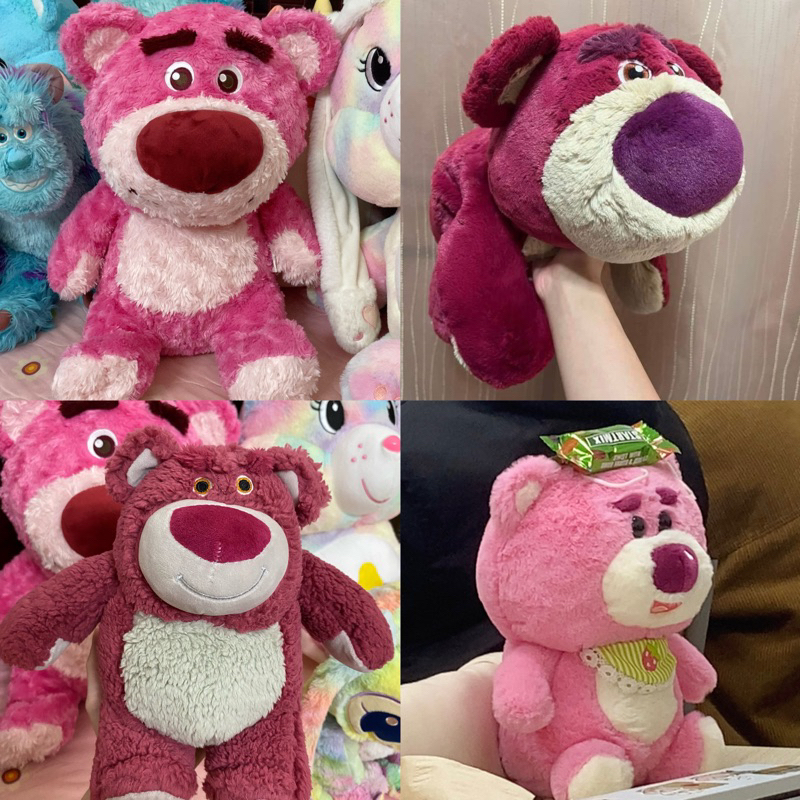 SẴN 4 Mẫu Gấu Bông Dâu Lotso Toy Story New chính hãng thơm mềm mịn Tokyo Disney Resort Câu chuyện đồ chơi hồng đậm losto