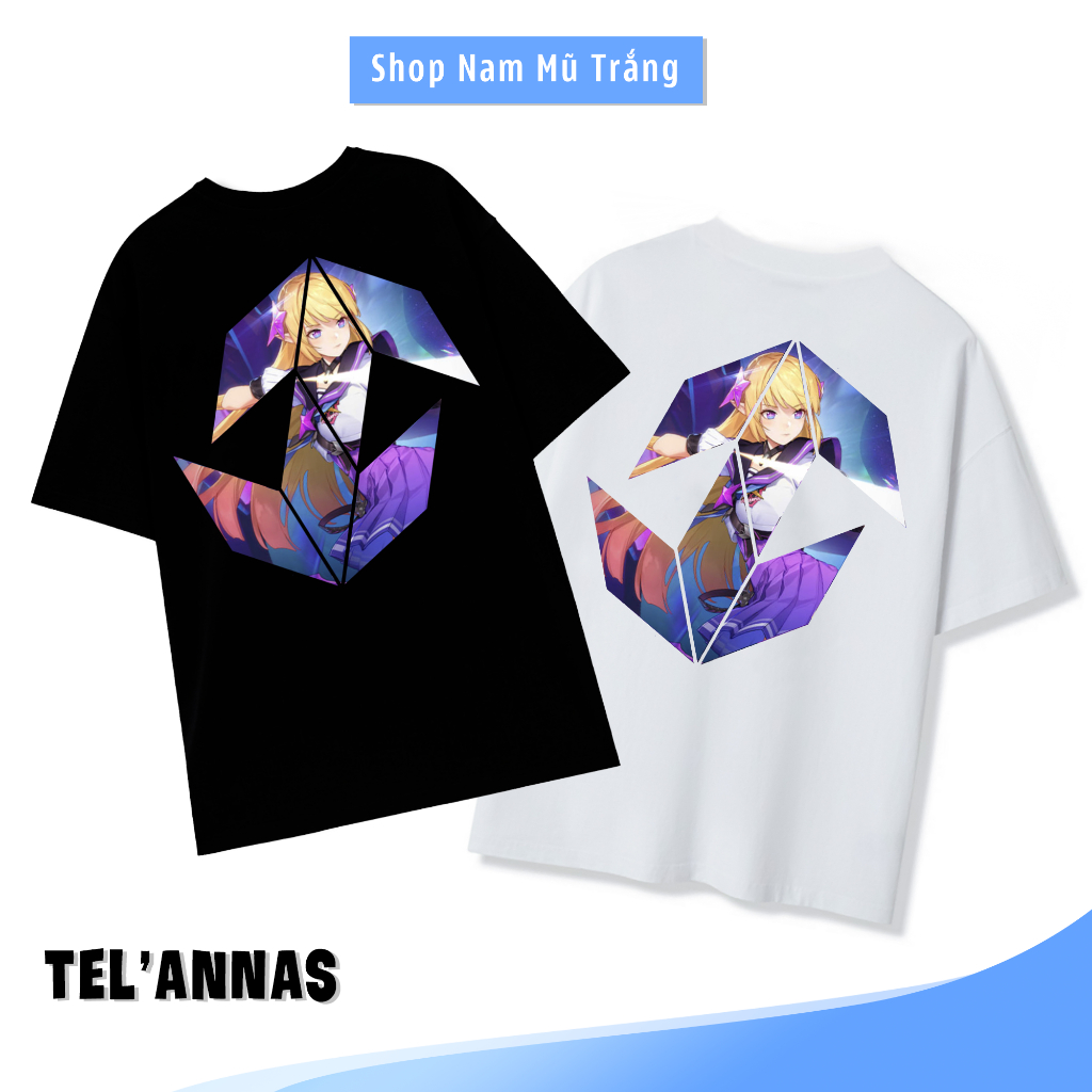 Áo Liên Quân tay lỡ form rộng vải Cotton - Esport Tshitr - Áo In Hình Tel' Annas