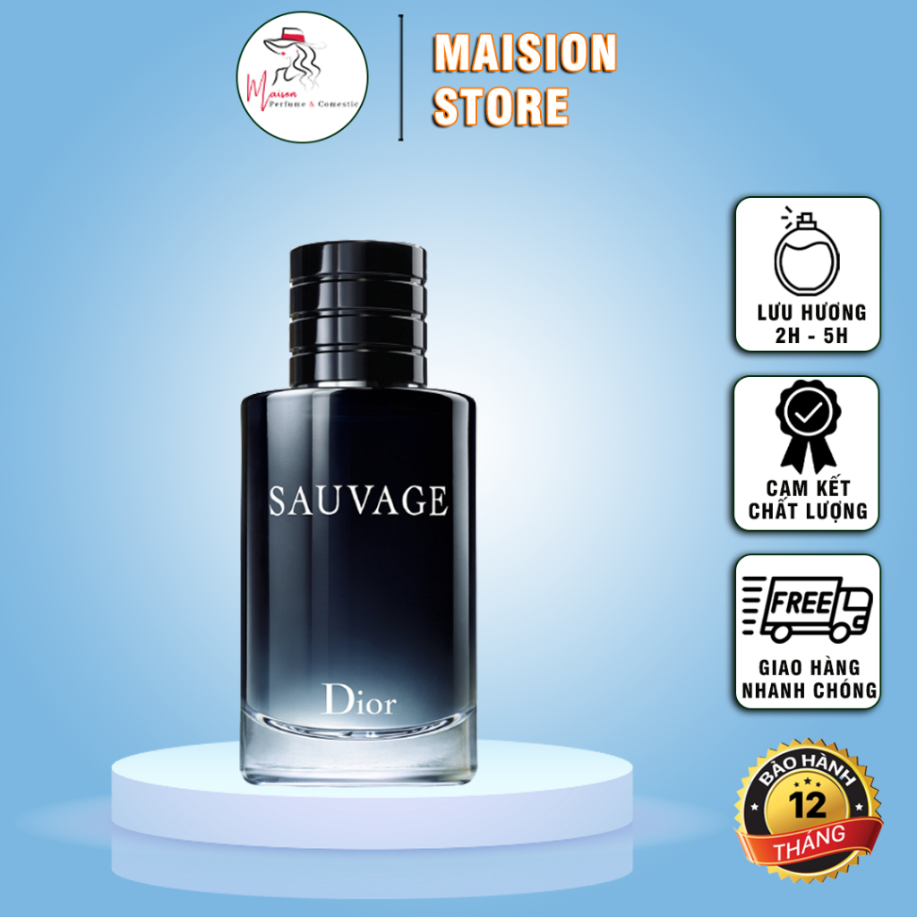 Nước Hoa Nam Dio Savage Maision Perfume - Nước Hoa Nam Hương Thơm Lịch Lãm Cuốn Hút Đầy Nam Tính Cao Cấp Chính Hãng