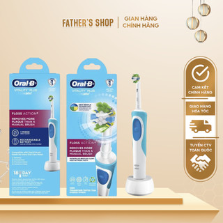 Bàn chải điện Oral B Braun: floss action - có lông di dộng, làm sạch sâu các kẽ răng