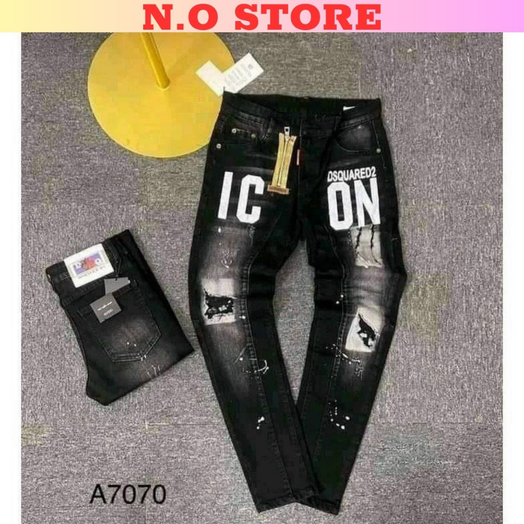 Quần jean nam đẹp quần bò icon nam cao cấp chuẩn shop N.O STORE