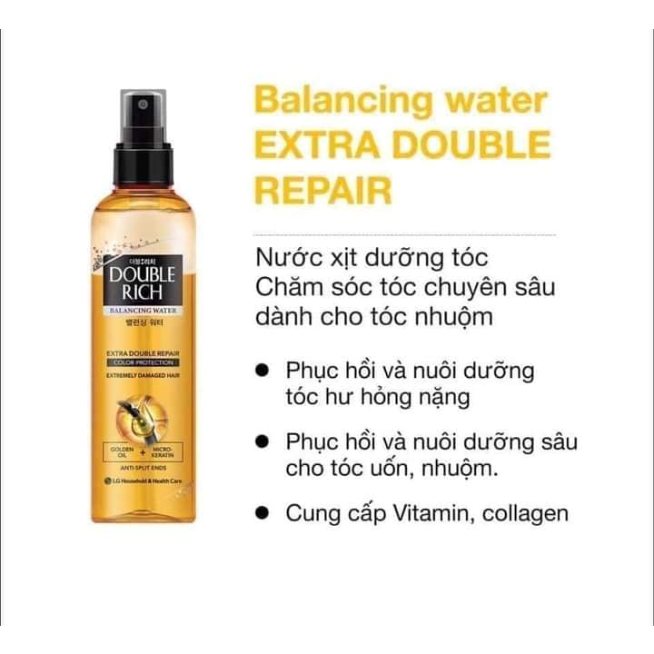 Nước Dưỡng Tóc Double Rich Chuyên Sâu Balancing Water Double Repair 120ml /250ml Sản phẩm chính hãng