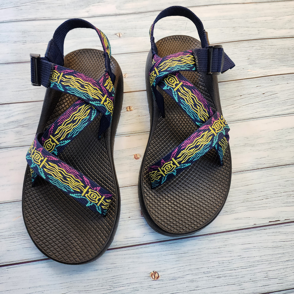 Giày Sandal Chaco Đế Thơm Hương Quế Khử Mùi Mồ Hôi, Dép Chaco Cao Cấp Mã Thổ Cẩm TG36