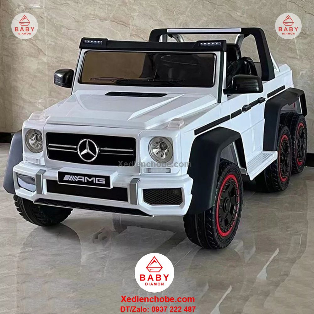 Ô tô điện MERCEDES AMG G63 MS WF189 6 bánh 4 động cơ 2 chân ga cho bé tự lái và điều khiển xa