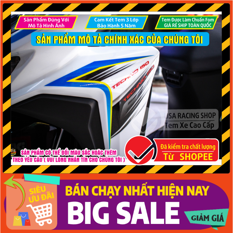 Thiết kế riêng cho xe trắng 125 và 150