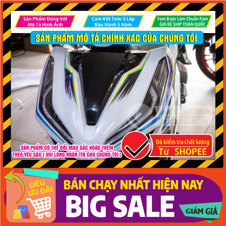 Thiết kế riêng cho xe trắng 125 và 150