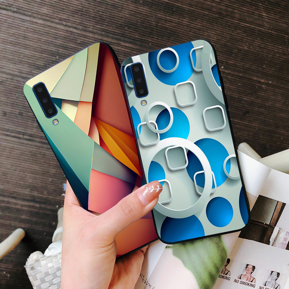 Ốp lưng Samsung a7 2018 / ss a9 2018 in hình tam giác,hình vuông,các hình toán học siêu đẹp