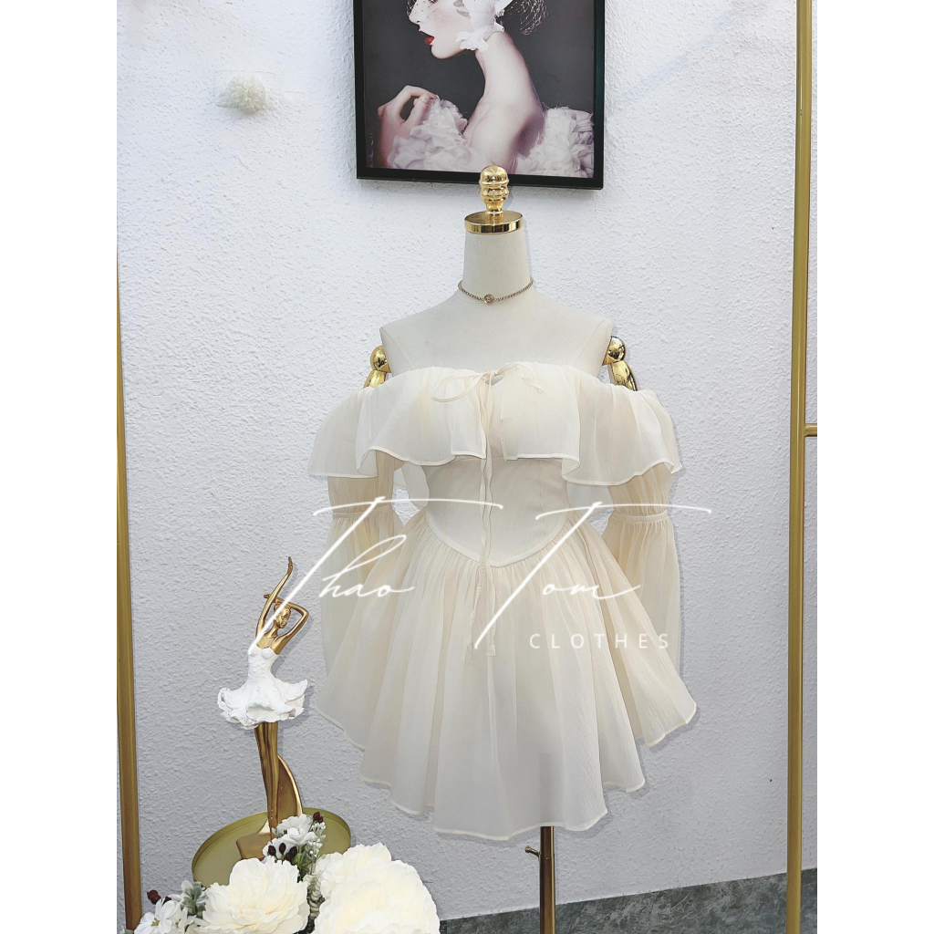 JUMPSUIT TƠ TRỄ VAI C34
