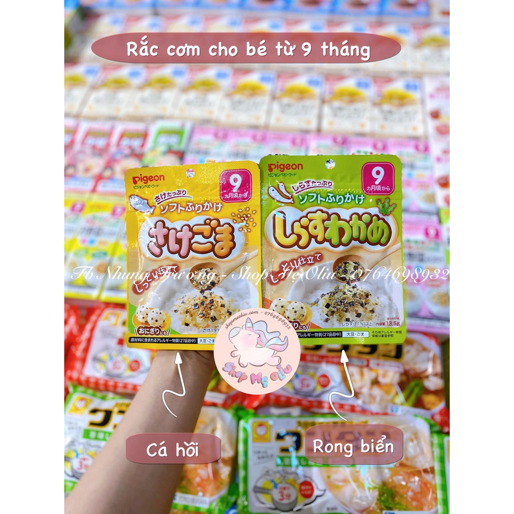 Rắc cơm Pigeon Nhật Bản cho bé từ 9 tháng tuổi ( túi 13.5g )