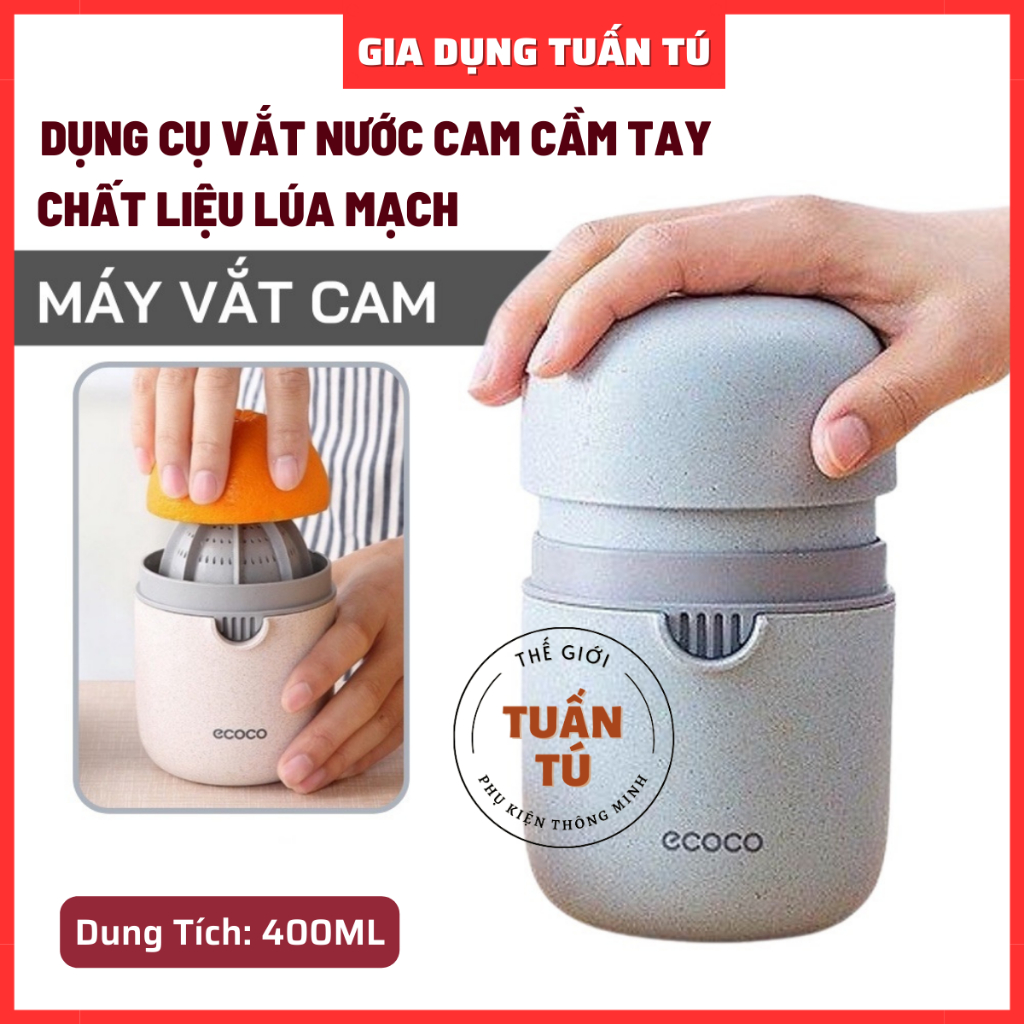 Dụng Cụ Ép Nước Cam Vắt Nước Trái Cây 400ML Chất Liệu Lúa Mạch An Toàn Khi Sử Dụng - Tuấn Tú Office Store