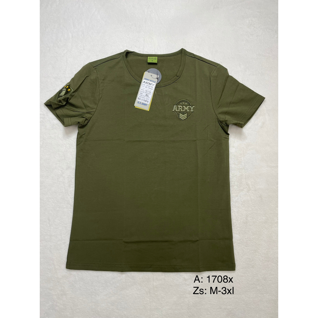 {HCM}_Hàng Mới Về _Áo Thun Nam Lính, Áo Thun Cổ Tròn Màu Xanh_THUỶ TIÊN SHOP