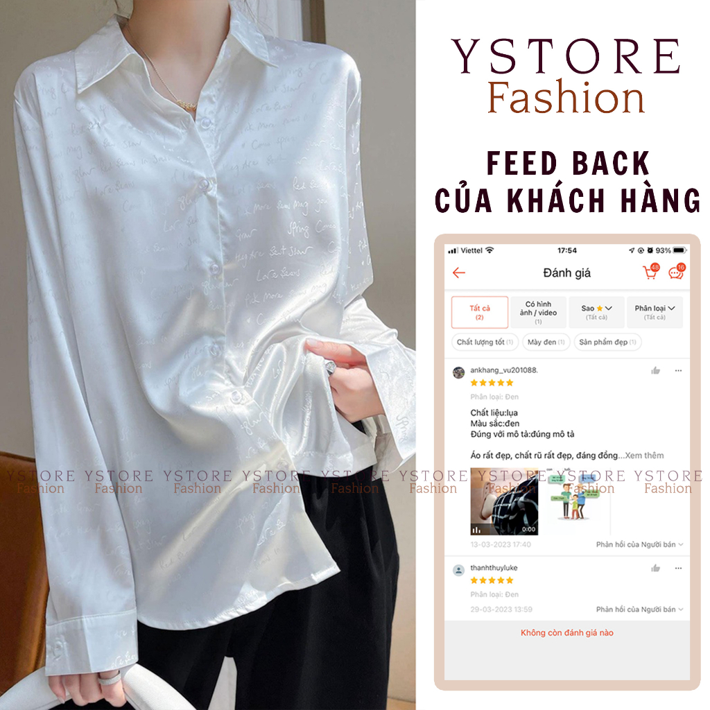 Áo sơ mi dài tay - áo sơ mi nữ kiểu sơ mi lụa