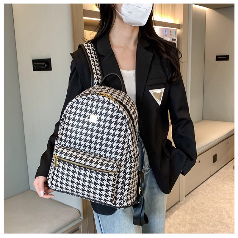 HOUNDSTOOTH BACKPACK - BALO DA HANG CAO CẤP