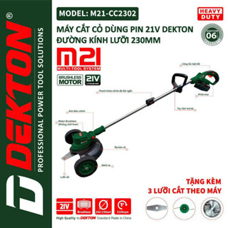 Thân Máy cắt cỏ (có bánh xe ) không chổi than dekton M21-CC2302 sử dụng chân pin phổ thông makita