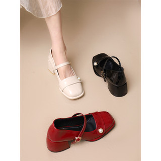 Giày mary jane big size 40 41 42 gót vuông 5cm