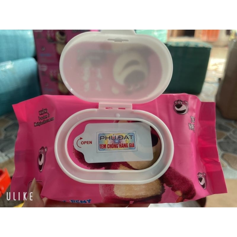 Khăn giấy ướt baby Phú Đạt siêu dai,mền mịn cho bé mix nhiều màu