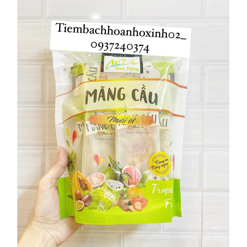 (DATE MỚI NHẤT: 5/5/2024) GÓI 500G MÃNG CẦU SẤY MUỐI ỚT KHÔNG HẠT&CÓ HẠT MINH THÔNG
