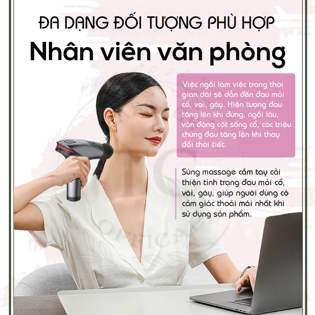 Máy massage cầm tay đa năng - 5 đầu massage 8 mức độ SKSM-2023