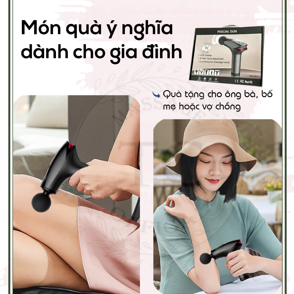 Máy massage cầm tay đa năng - 5 đầu massage 8 mức độ SKSM-2023
