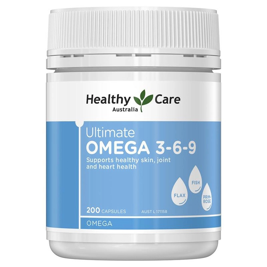 Viên Uống Hỗ Trợ Tim Mạch Và Huyết Áp Healthy Care Ultimate Omega 3, 6, 9 Ultimate 200 Viên