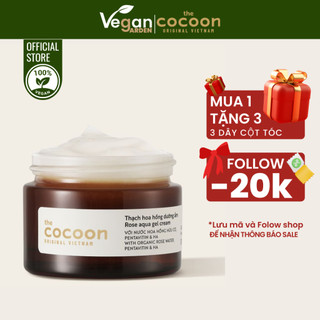 Thạch hoa hồng dưỡng ẩm Cocoon 30ml kem dưỡng ẩm cho da căng mịn - Thuần Chay Vegan Garden