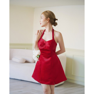 Đầm THIẾT KẾ phi lụa dáng ngắn cột dây BANHBEOCLOTHES D0135