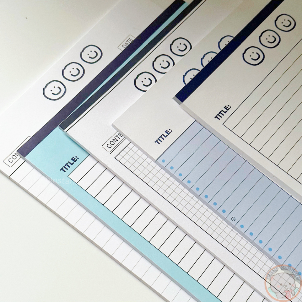 Tập giấy note ghi chú Rosy Pony size B5 học từ vựng phong cách tối giản Hàn Quốc GNB5-01