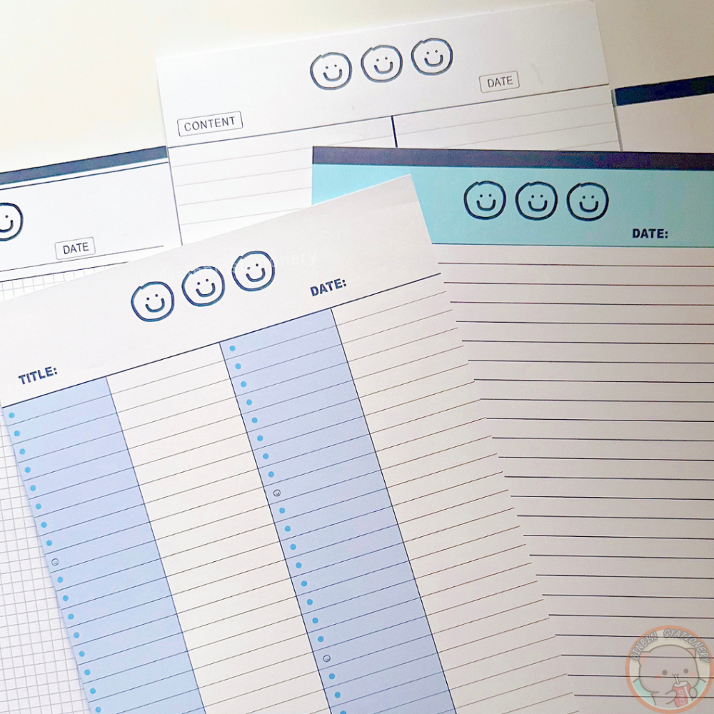 Tập giấy note ghi chú Rosy Pony size B5 học từ vựng phong cách tối giản Hàn Quốc GNB5-01