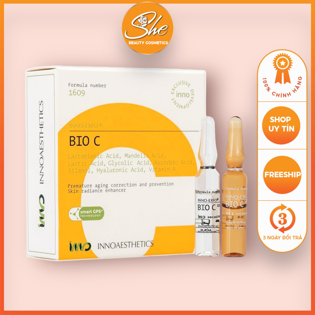 Innoaesthetics - BIO C HỖ TRỢ CĂNG BÓNG, TRẮNG SÁNG, TRẺ HÓA DA CÔNG NGHỆ TẾ BÀO SINH HỌC