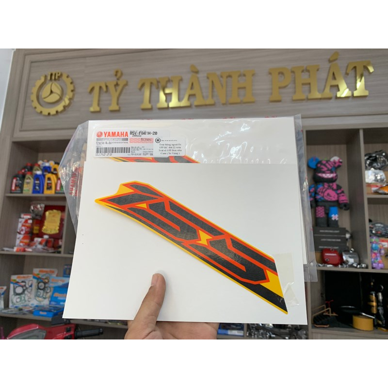 Tem bửng ngoài Ex 155 RC đời 22 trên Trái số 155 Đen viền Cam