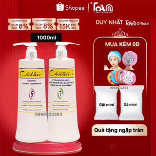 Dầu Gội Xả Chihtrair Phục Hồi Tóc Hư Tổn Chiết Xuất Từ Hoa Cúc La Mã,Cung Cấp Dưỡng Chất NO.5-7 -1000ml - Chihtsai
