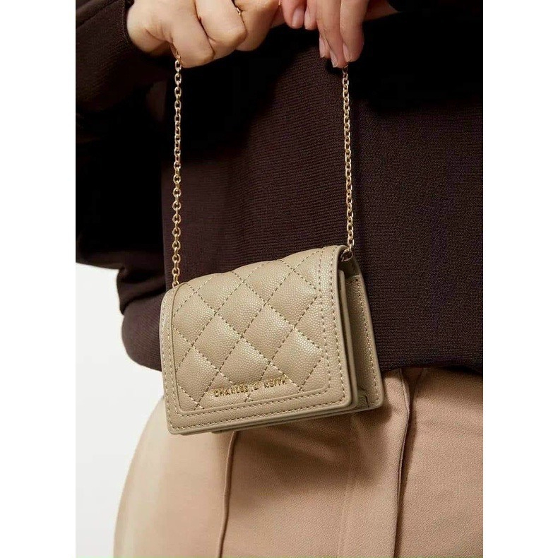 Túi ví ck mini logo kim loại đeo chéo nữ đẹp giá rẻ đi chơi thời trang hàn quốc DC305