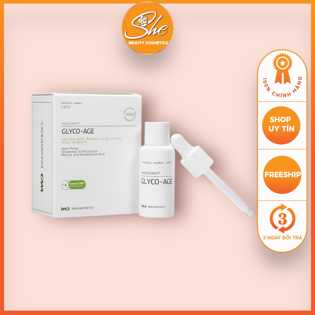 Innoaesthetics - GLYCO-AGE SERUM CẢI THIỆN TÌNH TRẠNG DA KHÔ ĐỔ DẦU VÀ LÃO HÓA
