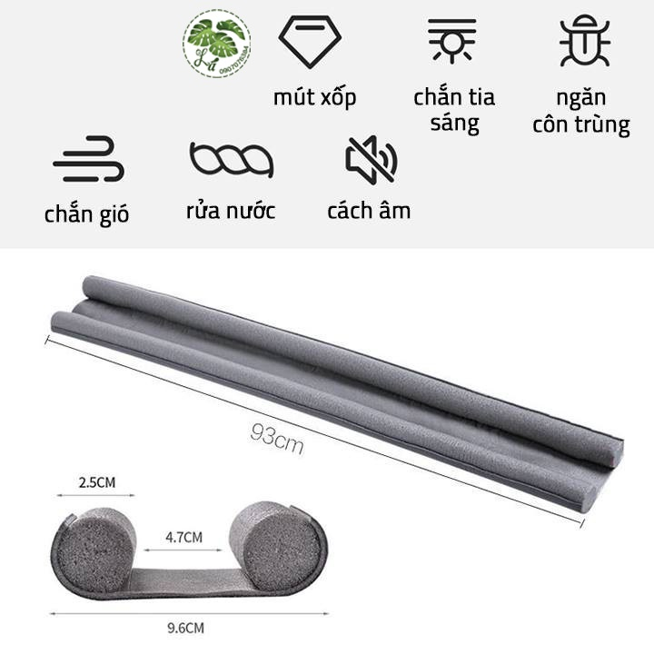 Thanh chặn khe cửa 95cm chống côn trùng, bụi bẩn và cách âm