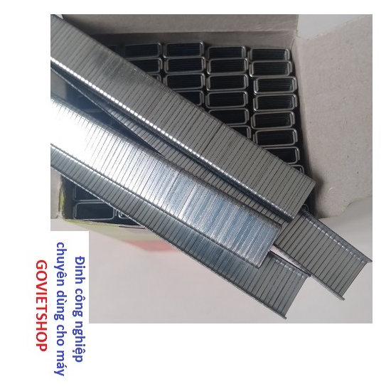 Ghim J1004 hộp 5.000 cây ghim U10mm x dài 4mm bấm gỗ ván