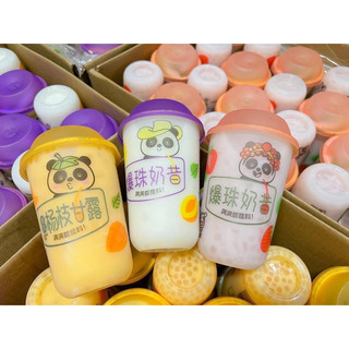 Trà sữa vị trái cây full topping hiệu gấu trúc
