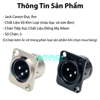 Jack Canon Đực Âm, giá 1 chiếc, ổ cắm jack canon xlr. J-CNFF