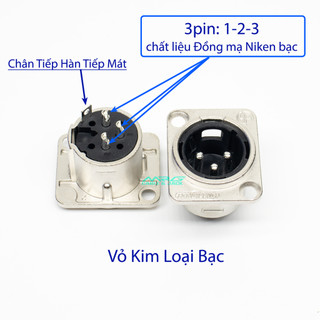 Jack Canon Đực Âm, giá 1 chiếc, ổ cắm jack canon xlr. J-CNFF