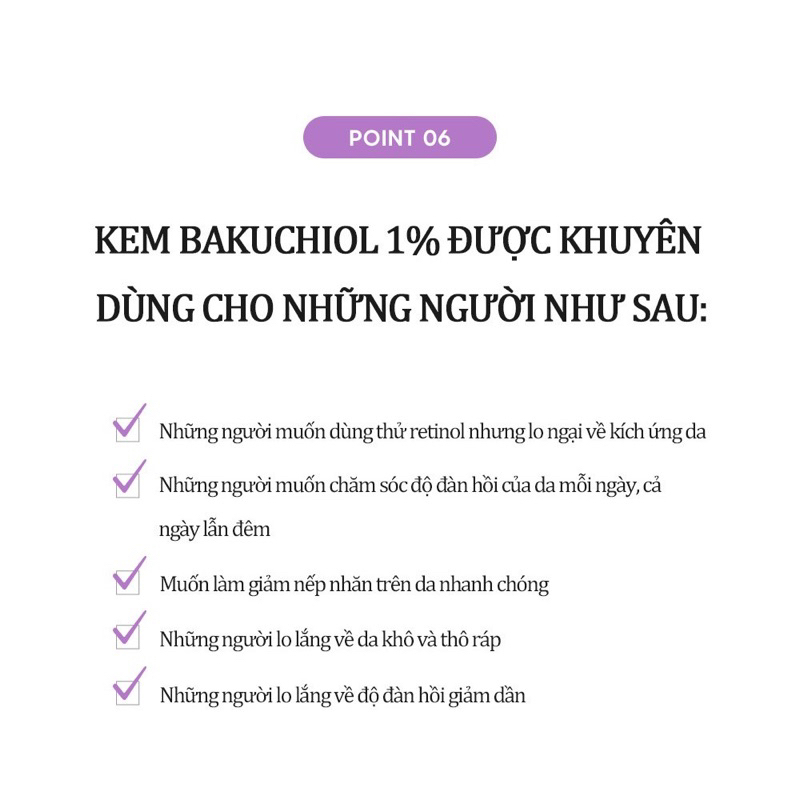 Kem dưỡng trẻ hóa da, chống lão hóa Bakuchiol 1% Derma Factory