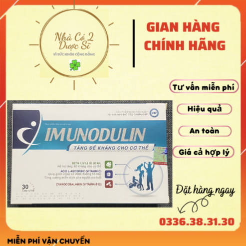 Imunodulin tăng đề kháng cho người sùi mào gà, HPV, hô hấp