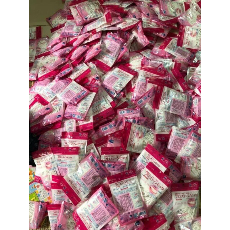 Tăm chỉ nha khoa Nhật Bản Sakura - Sunny - Haka gói 80 - 50 que, tăm nha khoa, chăm sóc răng miệng - Soleil shop