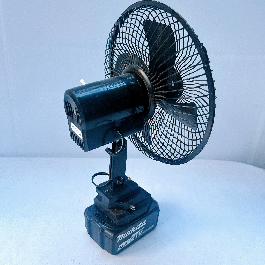 Quạt 8 inch 3D Lồng sắt dùng pin 18V - 21V Có Đảo Chiều  Mẫu 3 / htb