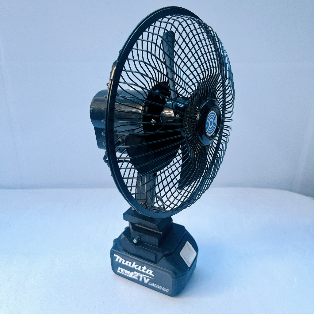 Quạt 8 inch 3D Lồng sắt dùng pin 18V - 21V Có Đảo Chiều  Mẫu 3 / htb