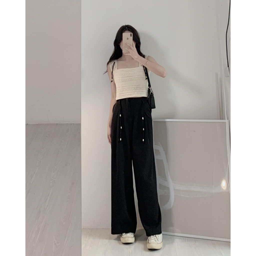 Áo 2 dây ren sợi đi chơi đi biển siêu hot - Retrostyle - Ao2s826