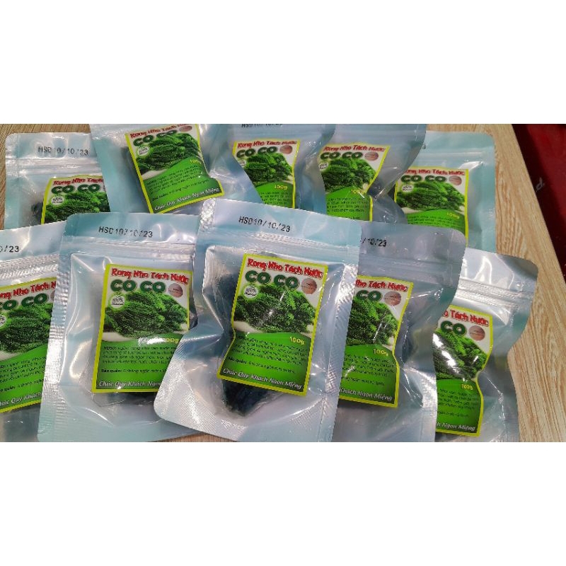 Combo Rong Nho Tách Nước CoCo Gói 100gram + Chai Sốt